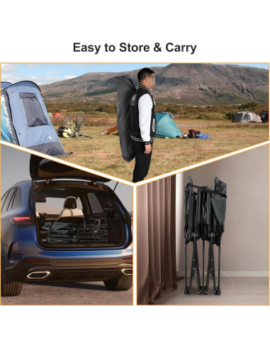 Cama de Camping Plegable REDCAMP Extra Grande 211x99cm 210kg