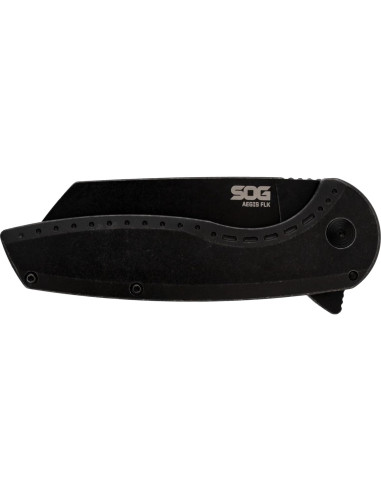 Cuchillo SOG AEGIS FLK 2.0 8" Hoja Wharncliffe Negro PVD