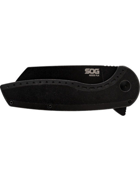 Cuchillo SOG AEGIS FLK 2.0 8" Hoja Wharncliffe Negro PVD