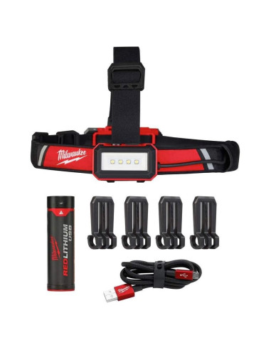 Lámpara Frontal Milwaukee 600 Lúmenes LED Recargable