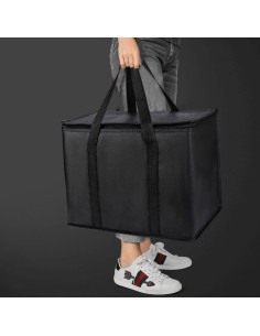 Bolsa de Compras Aislada Musbus 2 Pack Negra 40.6x31.8x22.9cm 2