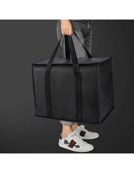 Bolsa de Compras Aislada Musbus 2 Pack Negra 40.6x31.8x22.9cm