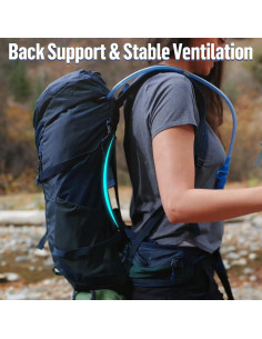 Mochila de senderismo 30L Night Cat impermeable azul 2