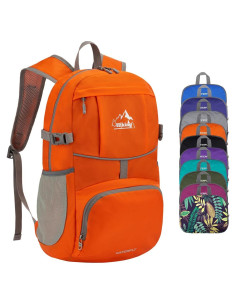 Mochila Plegable WATERFLY 25L Ultra Ligera Naranja