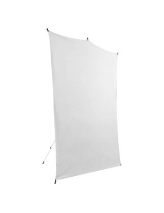 Kit de Fondo de Viaje Savage 1.52m x 2.13m Blanco con Soporte