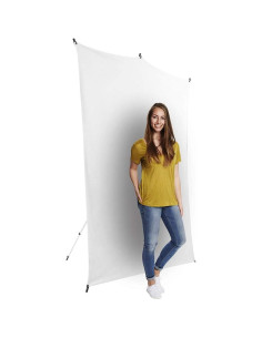Kit de Fondo de Viaje Savage 1.52m x 2.13m Blanco con Soporte 2