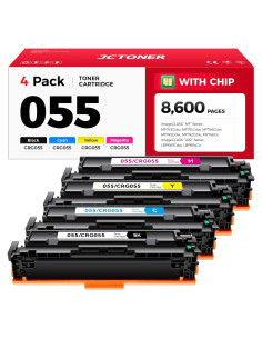 Juego de cartuchos de tóner JCTONER 055-4 compatible Canon