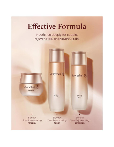 Conjunto de Cuidado de la Piel Sooryehan Bichaek 206 ml - Rejuvenecedor