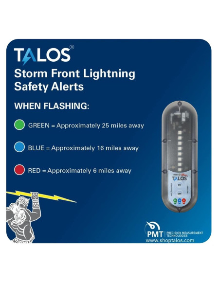 Cartel de Seguridad para Piscina TALOS 35.56cm con Detector de Rayos