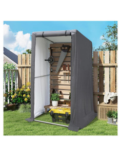 Cobertizo de Almacenamiento Exterior COVERONICS 0.91m Gris