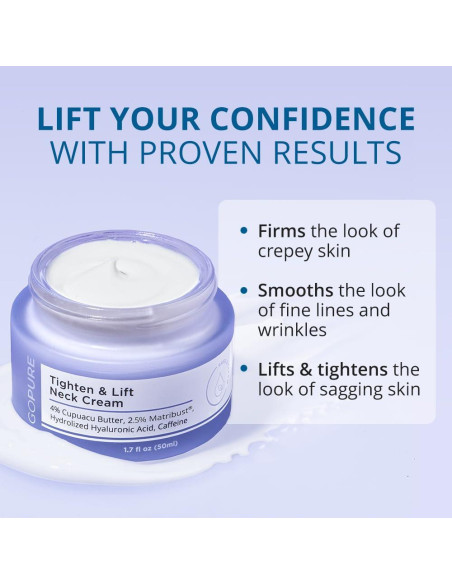 Crema para el Cuello goPure - Apreta y Levanta 6.1cm