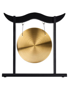 Soporte de Gong de Madera Ecoaterui 14" para Meditación y Yoga