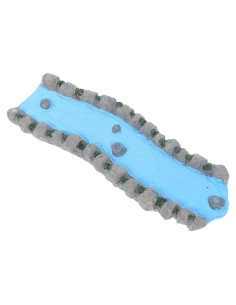 Arroyo en Miniatura de Resina TOPPERFUN para Jardín Zen 16.7x5.5cm