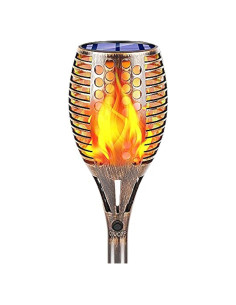 Luces Solares TomCare 43" Llamas Parpadeantes 96 LED