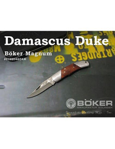 Cuchillo Plegable Boker Magnum Duke Damasco 6.35 cm Hoja 2