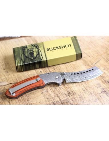 Cuchillo de bolsillo Wartech Buckshot 20.32 cm acero inoxidable