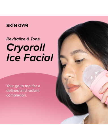 Rodillo de Hielo Skin Gym LP009 para la Cara 15x7cm