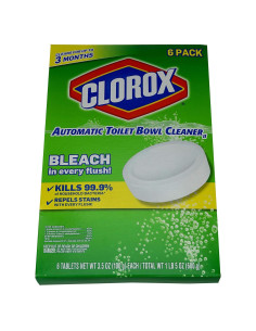 Limpiador Automático de Inodoro Clorox 6 Tabletas 0.68 kg