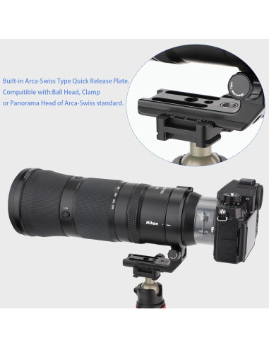 Anillo de Montaje en Trípode Haoge LMR-Z186 para Nikon Nikkor Z 180-600mm