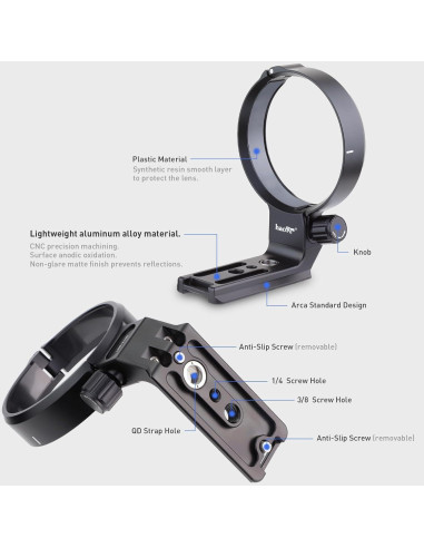 Anillo de Montaje en Trípode Haoge LMR-Z186 para Nikon Nikkor Z 180-600mm