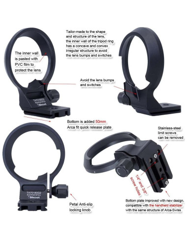 Anillo de Montaje en Trípode iShoot para Tamron 70-180mm F2.8