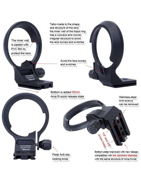 Anillo de Montaje en Trípode iShoot para Tamron 70-180mm F2.8