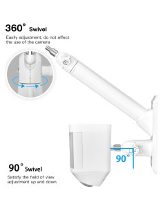 Soporte de Pared 2-en-1 HOLACA para Panel Solar y Cámara 2