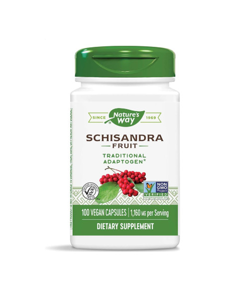 Cápsulas de Schizandra Nature's Way 100 Unidades (Paquete de 2)
