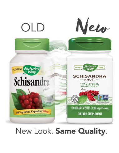 Cápsulas de Schizandra Nature's Way 100 Unidades (Paquete de 2)