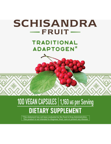 Cápsulas de Schizandra Nature's Way 100 Unidades (Paquete de 2)
