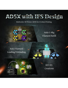 Impresora 3D Flashforge AD5X Multicolor 220x220x220mm 2