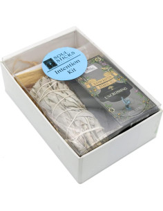 Kit de Regalo de Manifestación Soul Sticks - Salvia, Aceite, Palo Santo y Selenita 2
