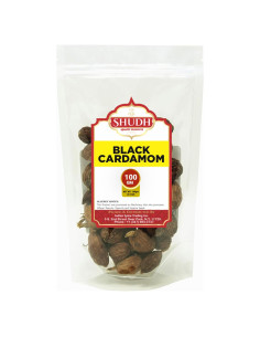 Vainas de Cardamomo Negro Shudh 100g - Especia Gourmet Natural