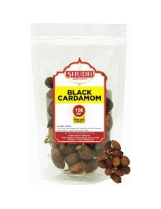 Vainas de Cardamomo Negro Shudh 100g - Especia Gourmet Natural 2
