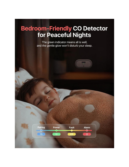 Detector de Monóxido de Carbono X-Sense Wi-Fi XC0C-iA 1-Pack