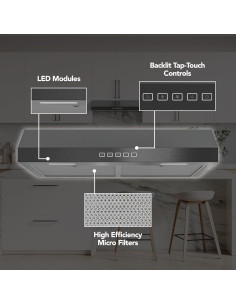 Campana Extractora Bajo Gabinete Broan-NuTone GLA2303BLS 76.2cm 2