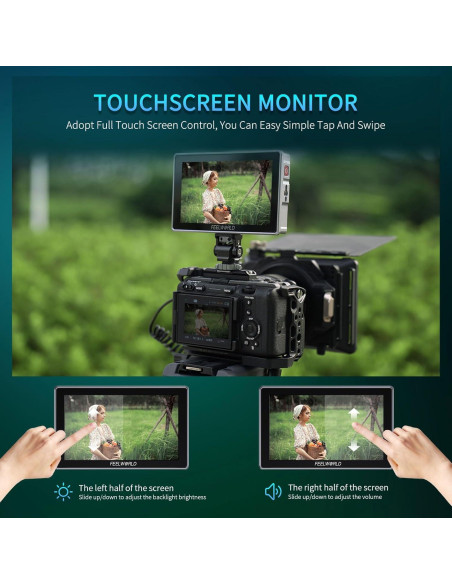 Monitor de Campo FEELWORLD H5 5.5" 1200nit 12G-SDI Táctil