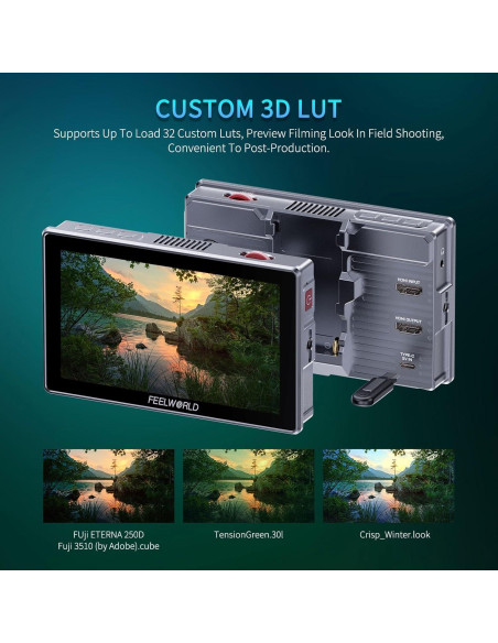 Monitor de Campo FEELWORLD H5 5.5" 1200nit 12G-SDI Táctil