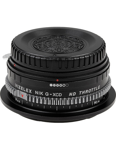 Adaptador de lente Fotodiox Pro Nikon F a Hasselblad XCD con ND variable