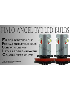 Bombillas LED Angel Eye ICBEAMER 7W para BMW E92 Blanco 2