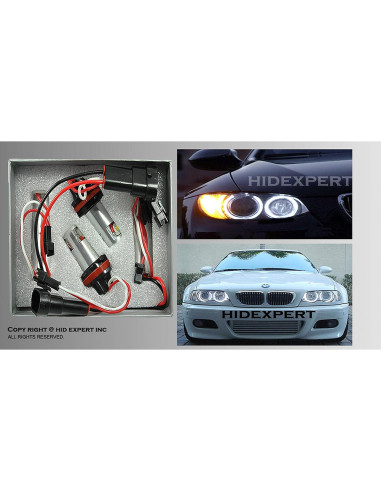 Bombillas LED Angel Eye ICBEAMER 7W para BMW E92 Blanco