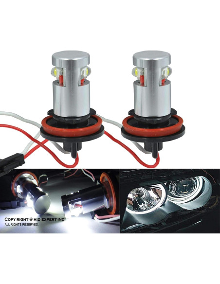 Bombillas LED Angel Eye ICBEAMER 7W para BMW E92 Blanco