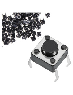 Interruptor Táctil Momentáneo 4 Pines DAOKAI 6x6x4.3mm 100PCS
