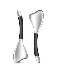 Herramientas Faciales Fabludo Gua Sha 3 en 1 Acero Inoxidable