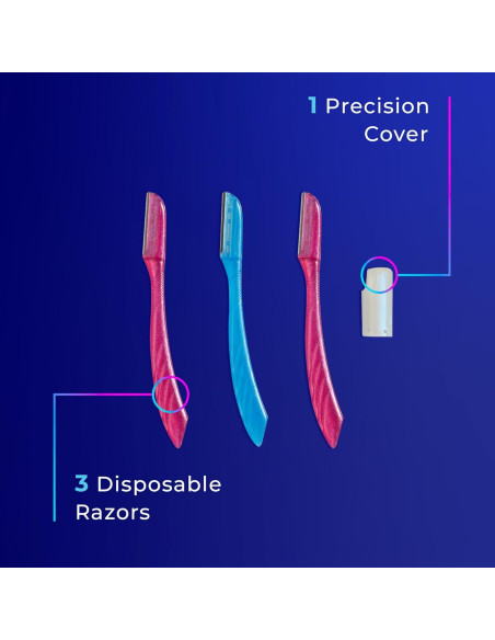 Afeitadora Facial Schick Hydro Silk Touch-Up 3 Piezas