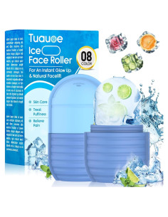 Rodillo de Hielo Facial Tuauoe Azul - Silicona Reutilizable