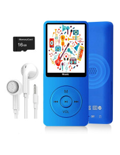 Reproductor MP3 Dyzeryk 16GB con Altavoz Integrado y Radio FM