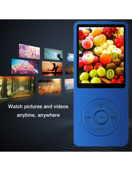 Reproductor MP3 Dyzeryk 16GB con Altavoz Integrado y Radio FM