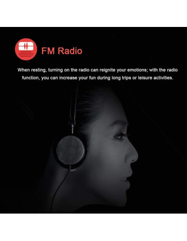 Reproductor MP3 Dyzeryk 16GB con Altavoz Integrado y Radio FM