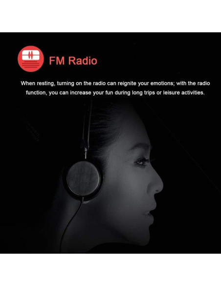 Reproductor MP3 Dyzeryk 16GB con Altavoz Integrado y Radio FM